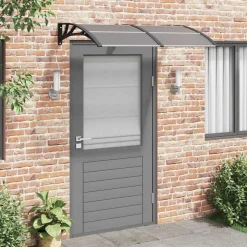 VIDAXL - Auvent de porte noir 150x100 cm polycarbonate