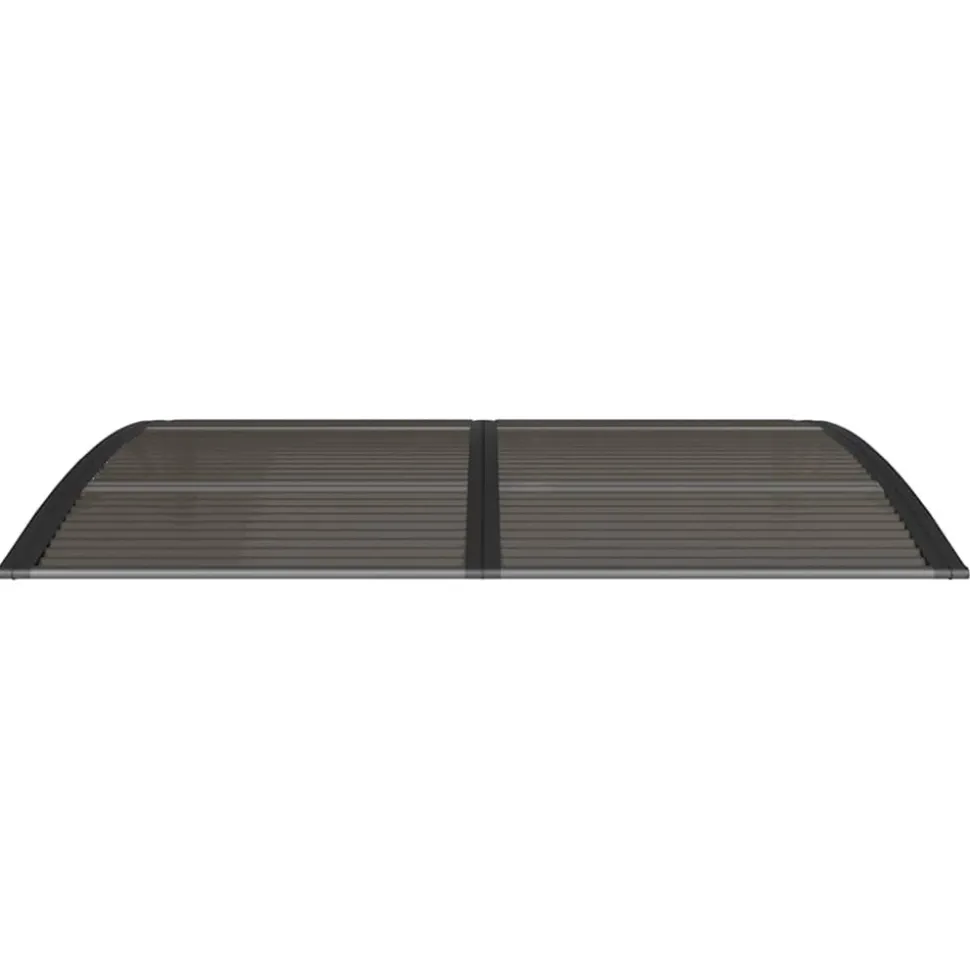 VIDAXL - Auvent de porte noir 150x100 cm polycarbonate
