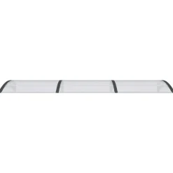 VIDAXL - Auvent de porte noir et transparent 300x75 cm polycarbonate