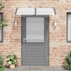 VIDAXL - Auvent de porte noir 150x100 cm polycarbonate