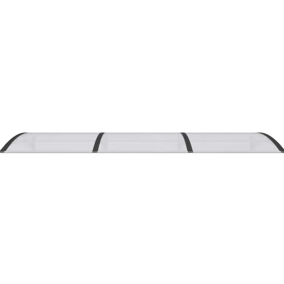 VIDAXL - Auvent de porte noir 300x100 cm polycarbonate