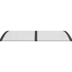 VIDAXL - Auvent de porte noir et transparent 150x75 cm polycarbonate