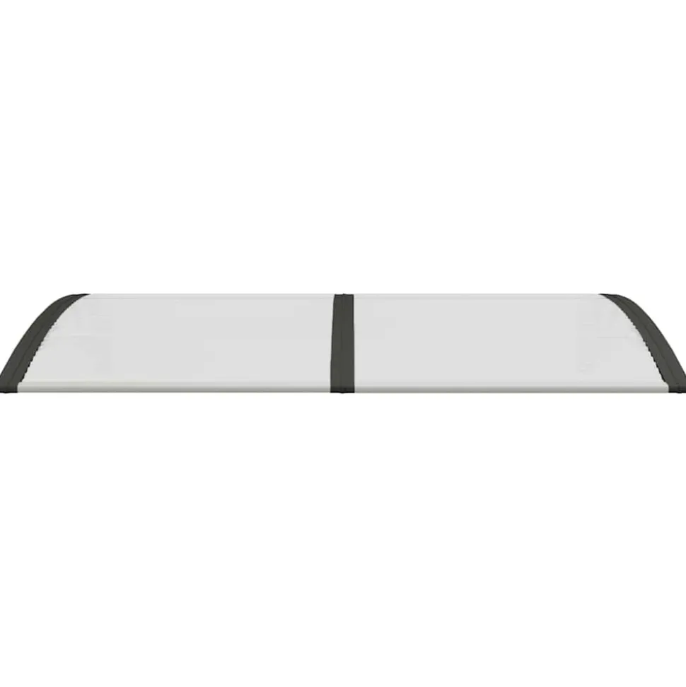 VIDAXL - Auvent de porte noir et transparent 150x75 cm polycarbonate
