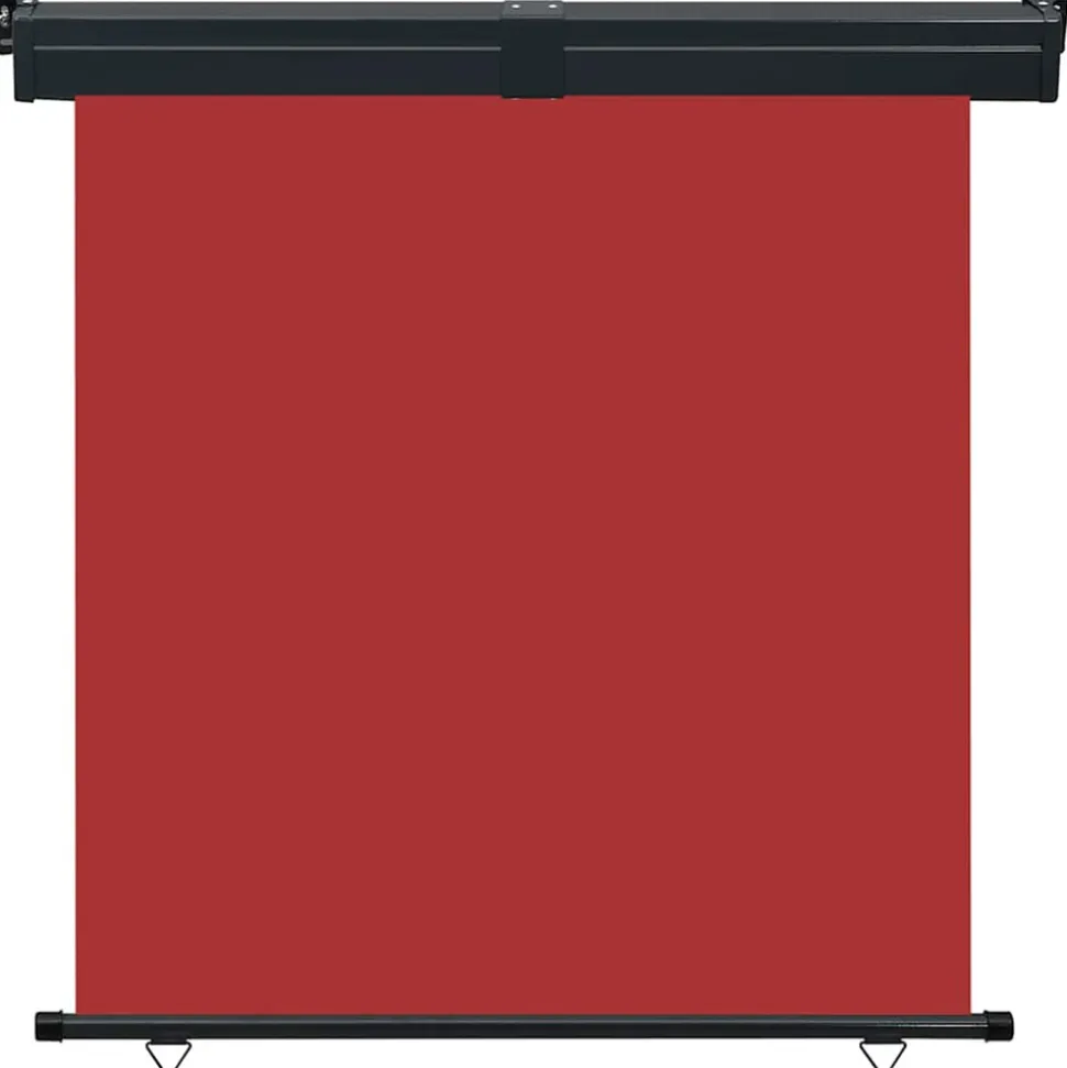 VIDAXL - Auvent latéral de balcon 165x250 cm rouge