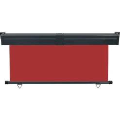 VIDAXL - Auvent latéral de balcon 165x250 cm rouge
