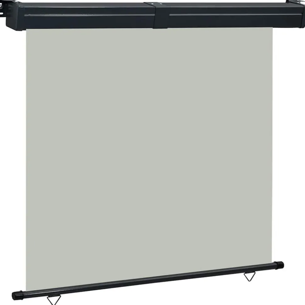 VIDAXL - Auvent latéral de balcon 165x250 cm gris