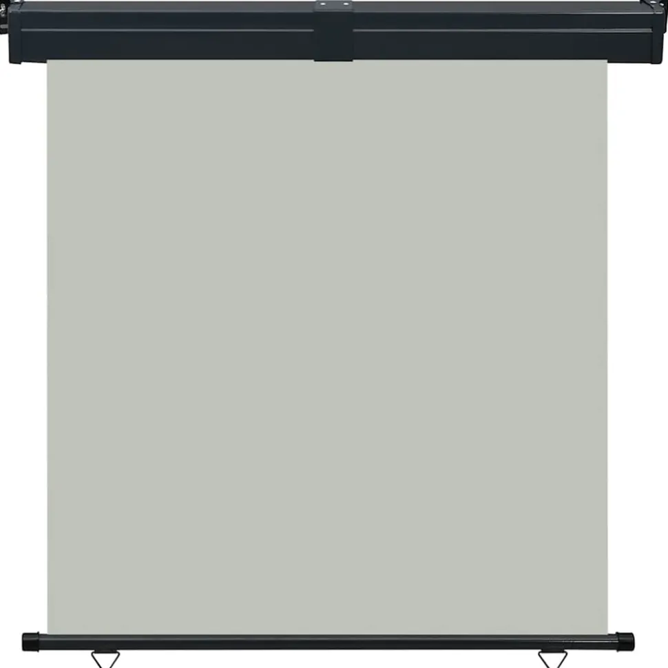 VIDAXL - Auvent latéral de balcon 165x250 cm gris