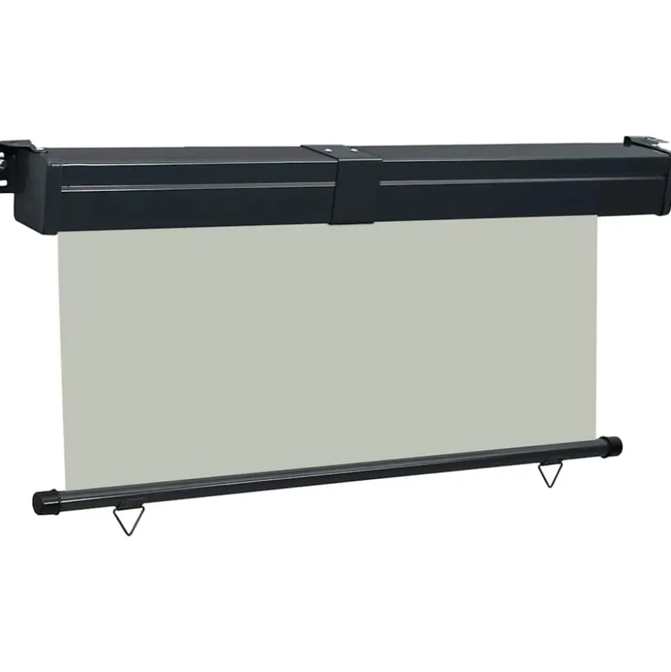 VIDAXL - Auvent latéral de balcon 165x250 cm gris