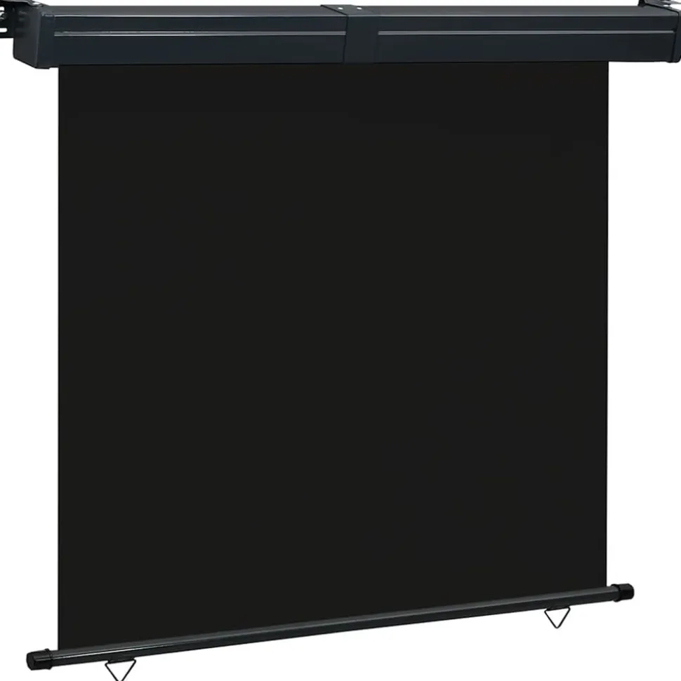 VIDAXL - Auvent latéral de balcon 175x250 cm noir