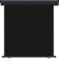 VIDAXL - Auvent latéral de balcon 175x250 cm noir