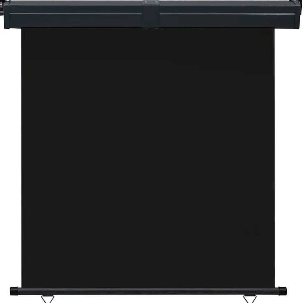VIDAXL - Auvent latéral de balcon 175x250 cm noir