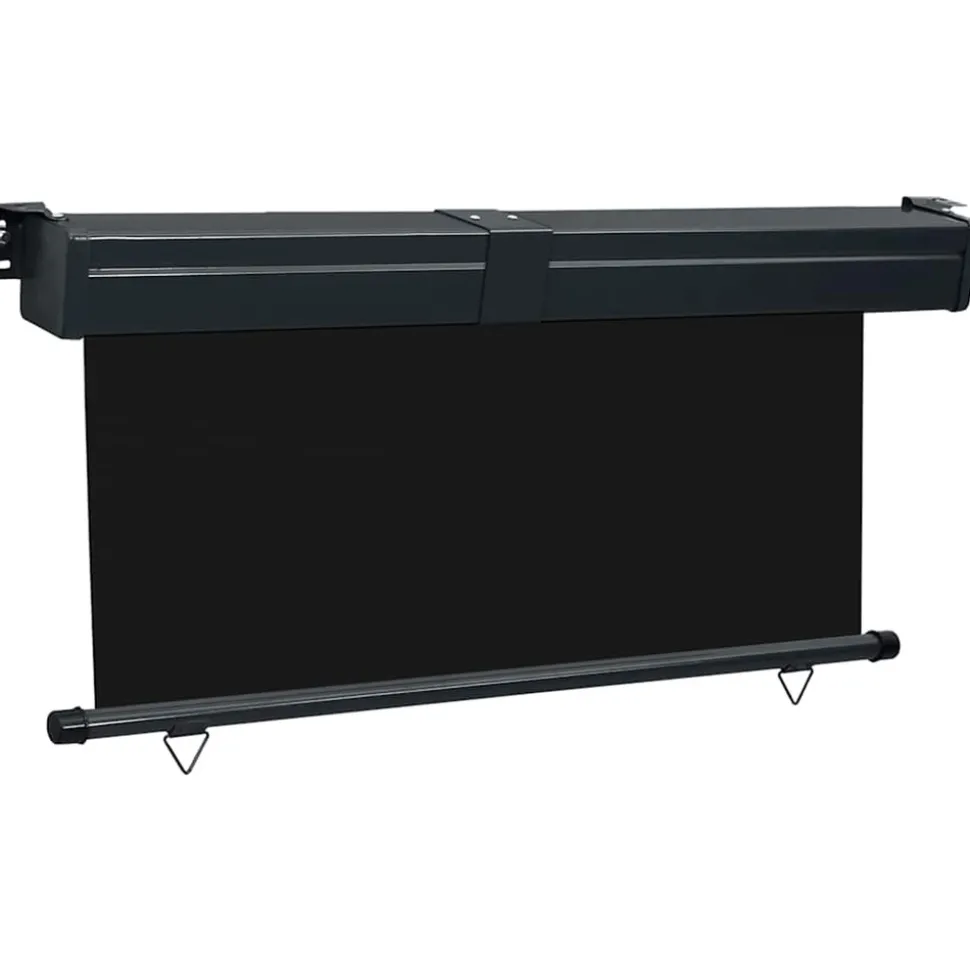 VIDAXL - Auvent latéral de balcon 175x250 cm noir