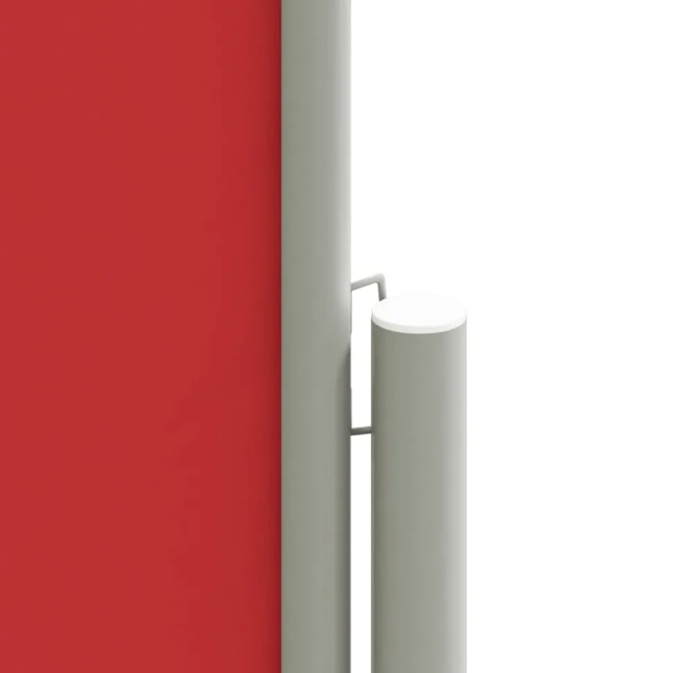 VIDAXL - Auvent latéral rétractable rouge 140x1200 cm