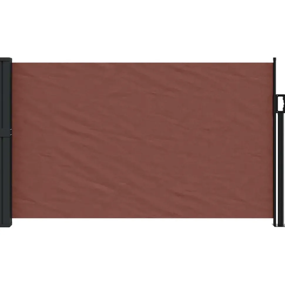 VIDAXL - Auvent latéral rétractable marron 120x500 cm