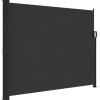 VIDAXL - Auvent latéral rétractable noir 160x600 cm
