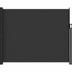 VIDAXL - Auvent latéral rétractable noir 160x600 cm