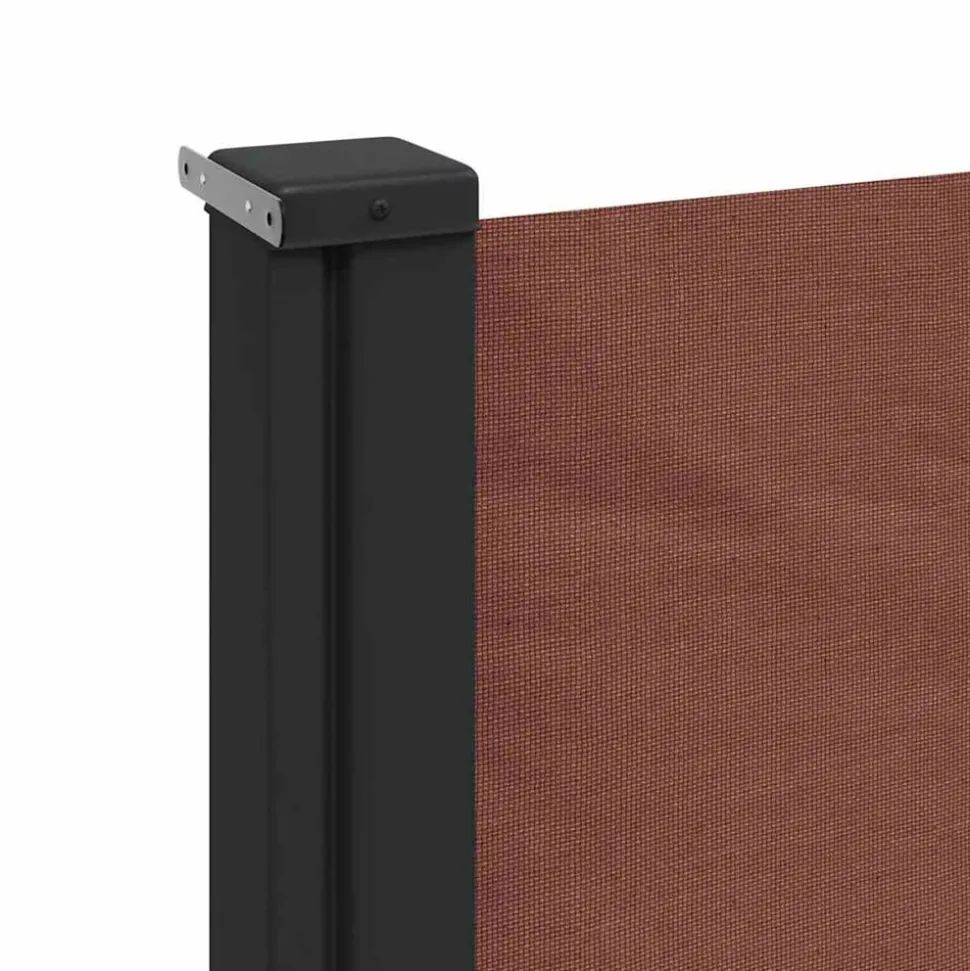 VIDAXL - Auvent latéral rétractable marron 200x500 cm