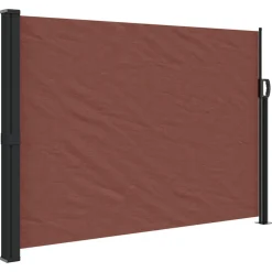 VIDAXL - Auvent latéral rétractable marron 140x300 cm