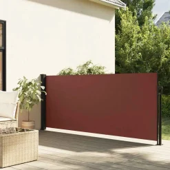 VIDAXL - Auvent latéral rétractable marron 140x300 cm