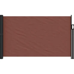 VIDAXL - Auvent latéral rétractable marron 120x600 cm