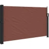 VIDAXL - Auvent latéral rétractable marron 117x300 cm