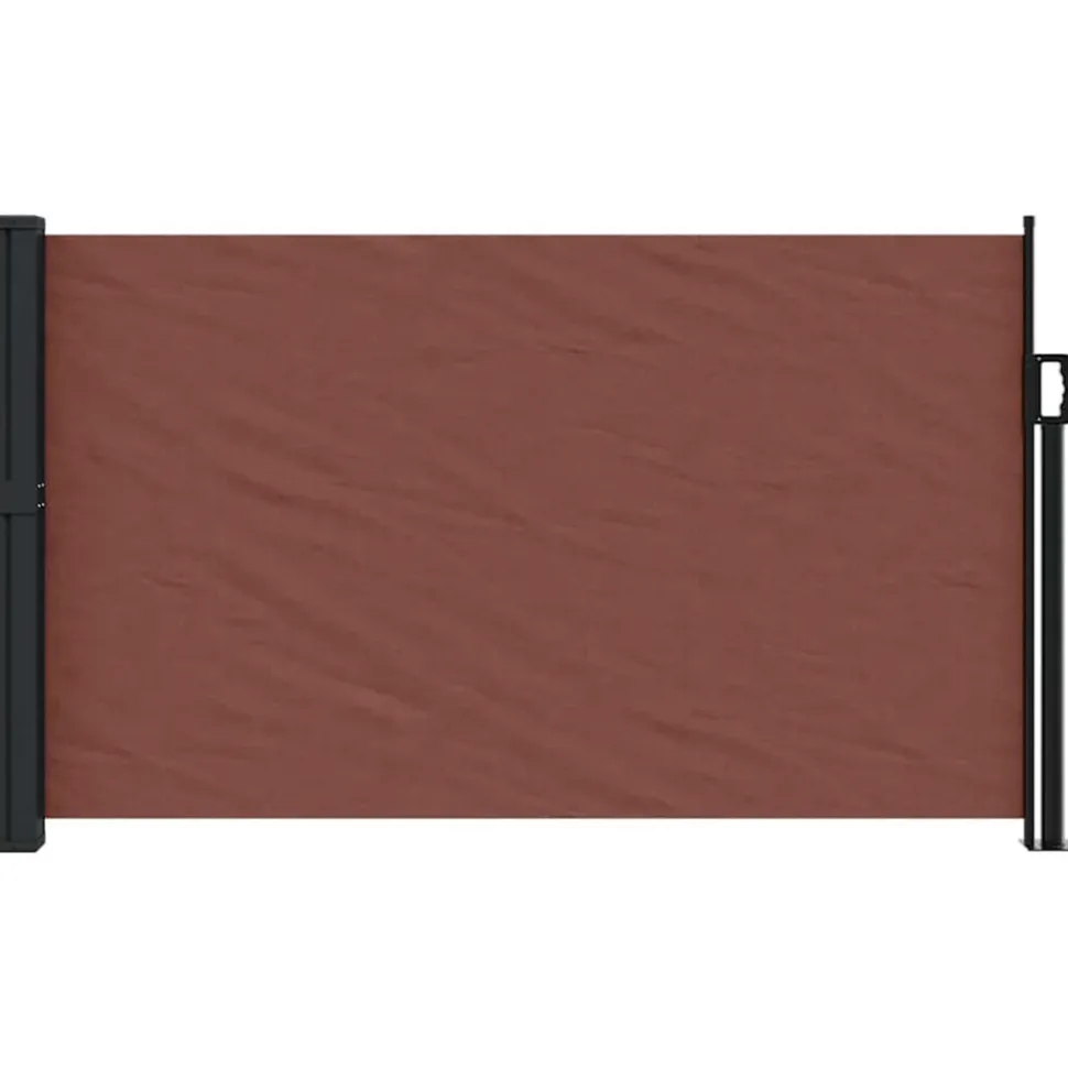 VIDAXL - Auvent latéral rétractable marron 117x300 cm