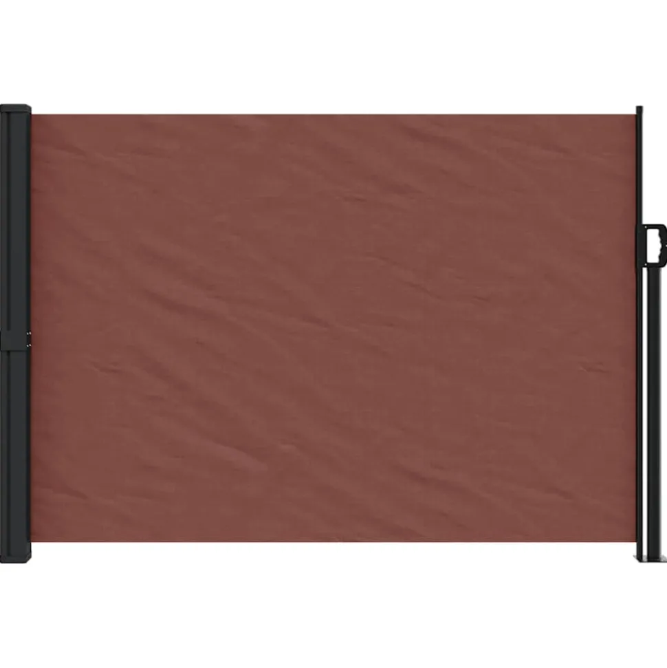 VIDAXL - Auvent latéral rétractable marron 140x600 cm