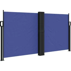 VIDAXL - Auvent latéral rétractable bleu 120x1200 cm