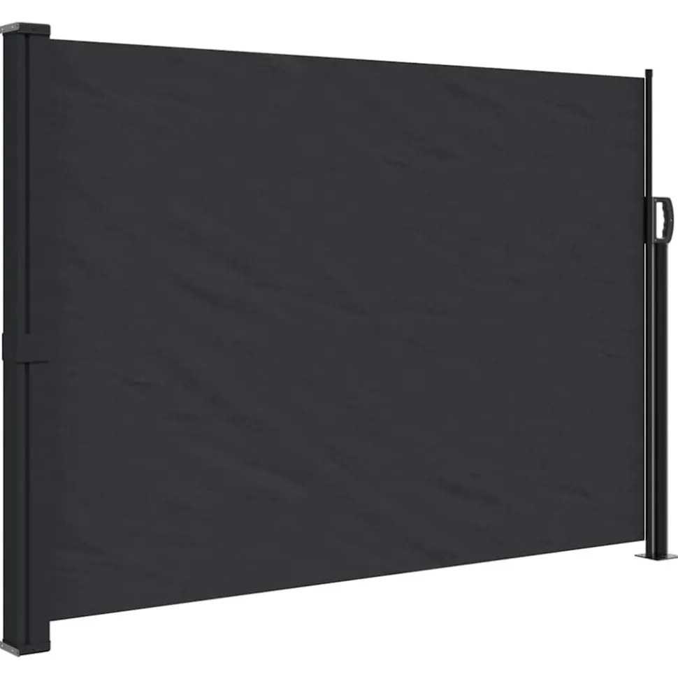 VIDAXL - Auvent latéral rétractable noir 140x300 cm