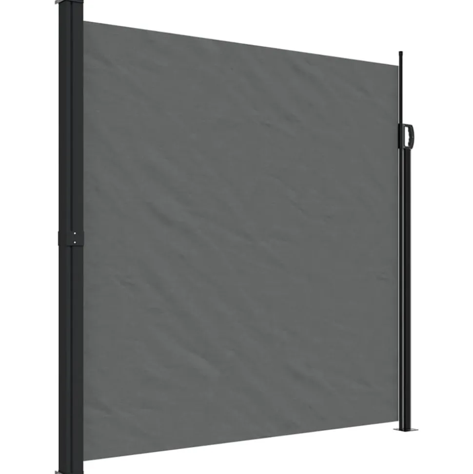 VIDAXL - Auvent latéral rétractable anthracite 200x600 cm