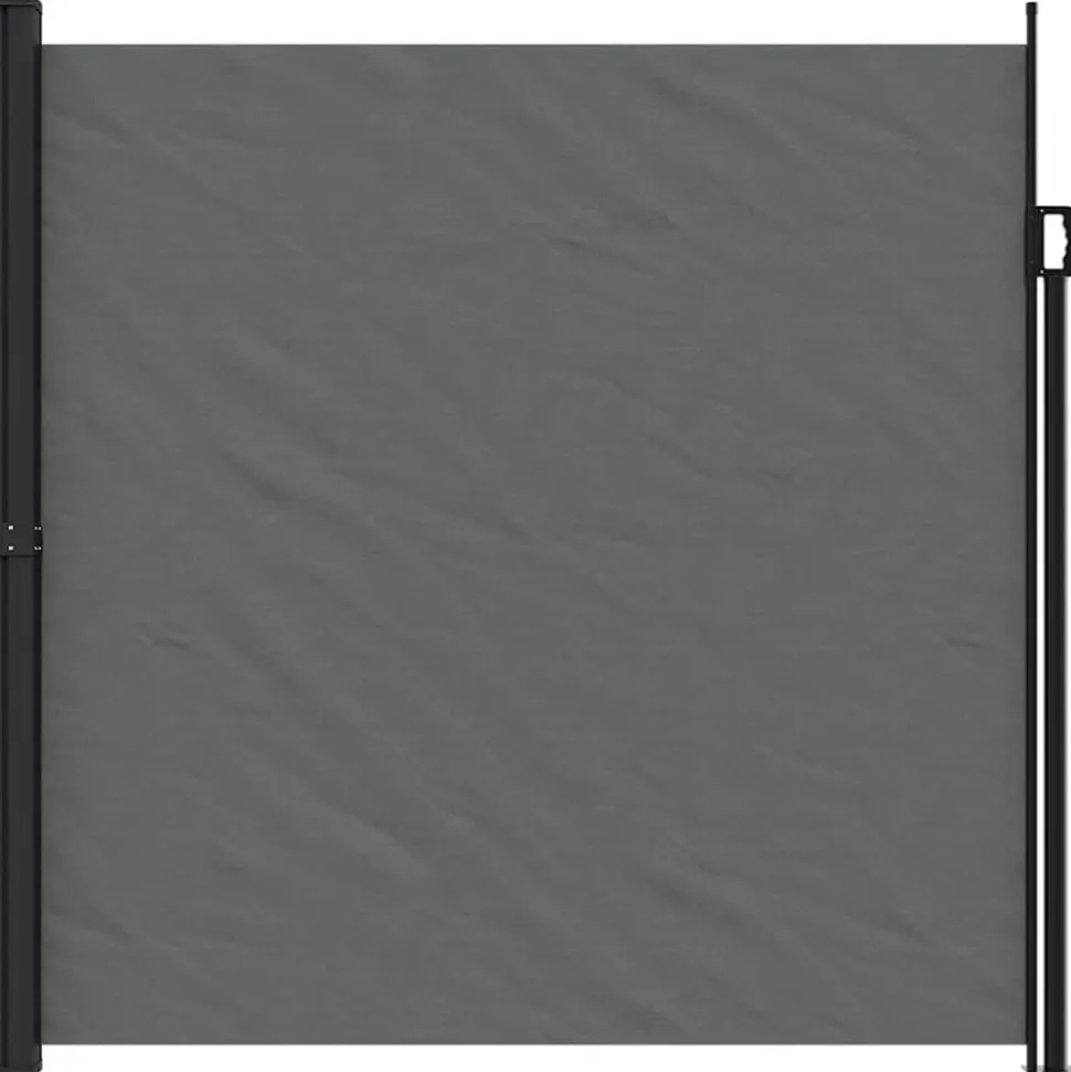 VIDAXL - Auvent latéral rétractable anthracite 200x600 cm
