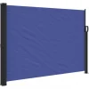 VIDAXL - Auvent latéral rétractable bleu 140x600 cm