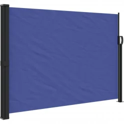 VIDAXL - Auvent latéral rétractable bleu 140x600 cm
