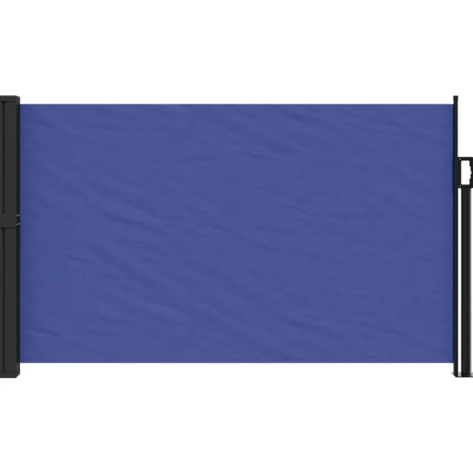 VIDAXL - Auvent latéral rétractable bleu 120x600 cm
