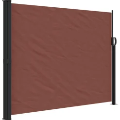 VIDAXL - Auvent latéral rétractable marron 160x600 cm