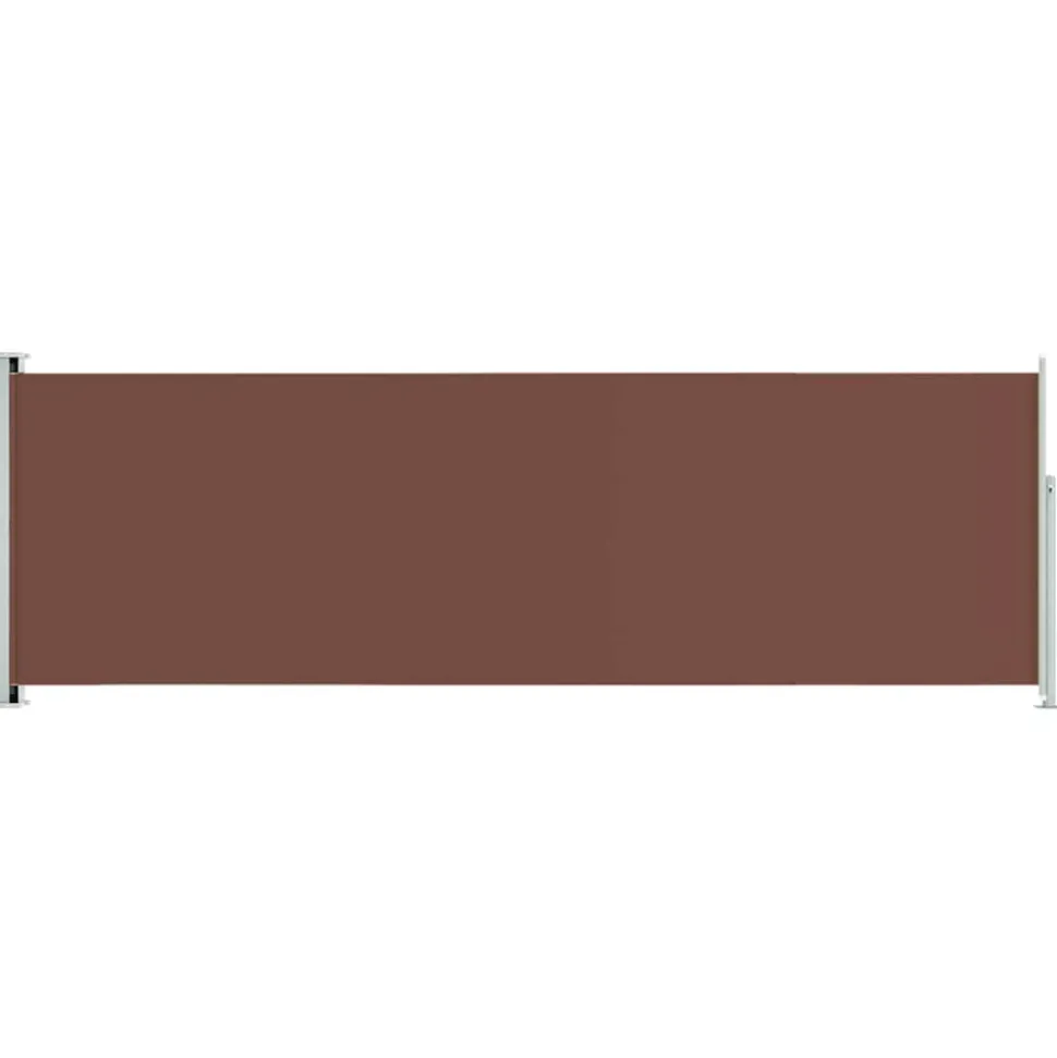 VIDAXL - Auvent latéral rétractable de patio 200x600 cm marron