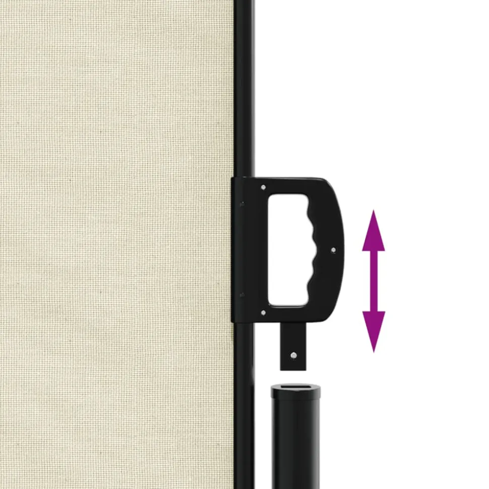 VIDAXL - Auvent latéral rétractable crème 140x1200 cm