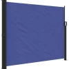 VIDAXL - Auvent latéral rétractable bleu 160x500 cm