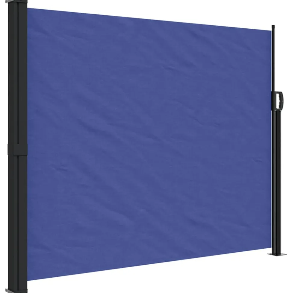 VIDAXL - Auvent latéral rétractable bleu 160x500 cm