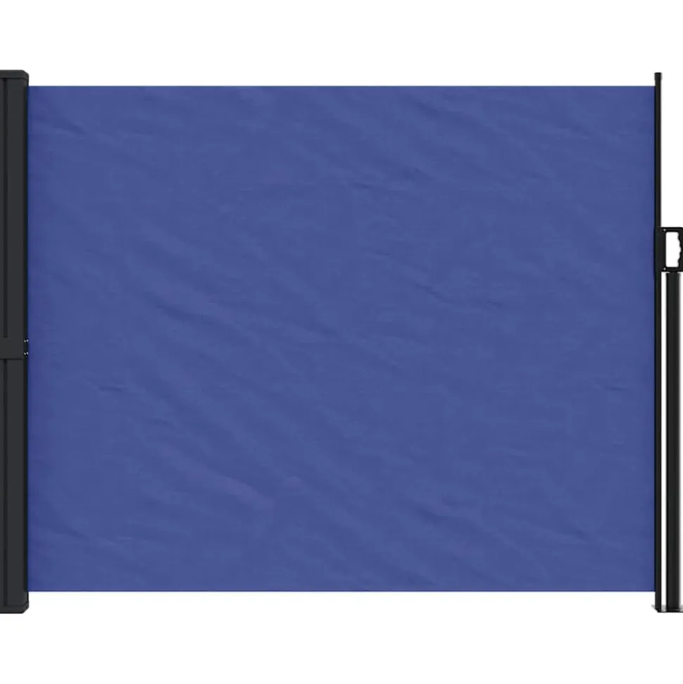 VIDAXL - Auvent latéral rétractable bleu 160x500 cm