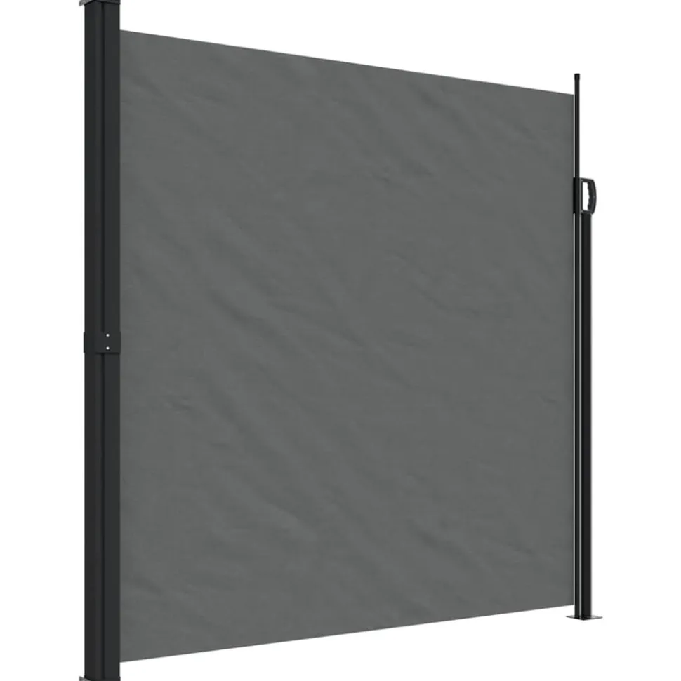 VIDAXL - Auvent latéral rétractable anthracite 200x500 cm