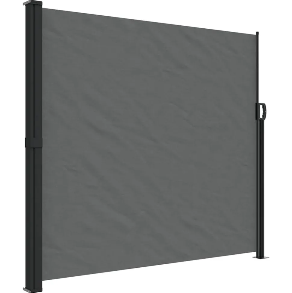 VIDAXL - Auvent latéral rétractable anthracite 180x500 cm