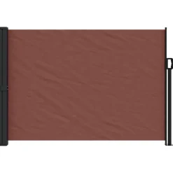 VIDAXL - Auvent latéral rétractable marron 140x500 cm