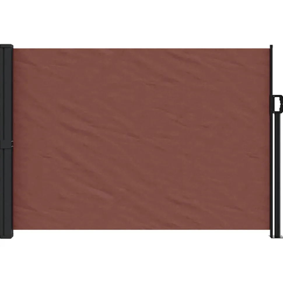 VIDAXL - Auvent latéral rétractable marron 140x500 cm