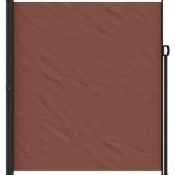 VIDAXL - Auvent latéral rétractable marron 220x500 cm