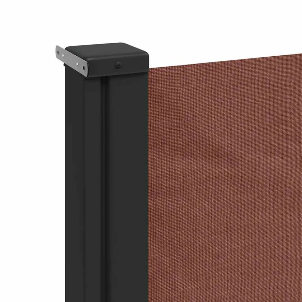 VIDAXL - Auvent latéral rétractable marron 220x500 cm