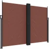VIDAXL - Auvent latéral rétractable marron 180x1200 cm