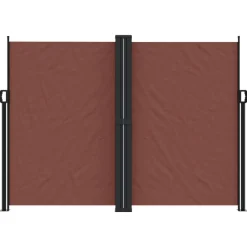 VIDAXL - Auvent latéral rétractable marron 180x1200 cm