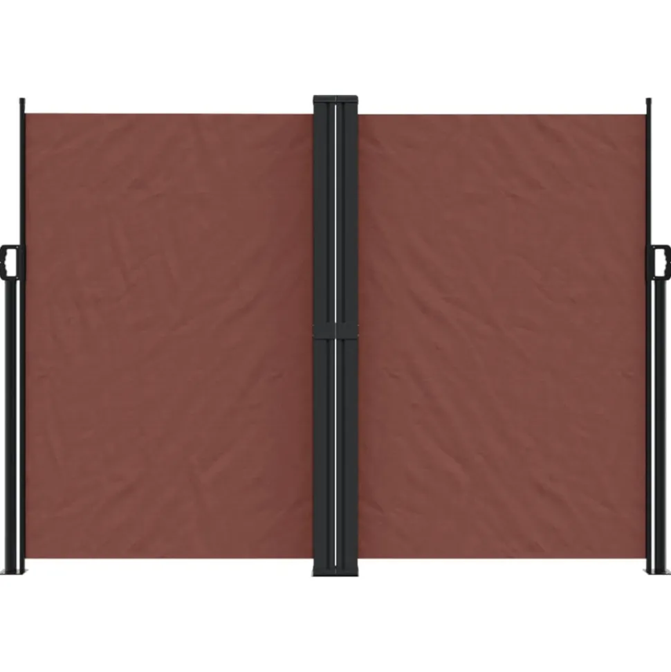 VIDAXL - Auvent latéral rétractable marron 180x1200 cm