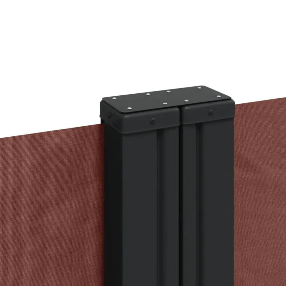 VIDAXL - Auvent latéral rétractable marron 180x1200 cm